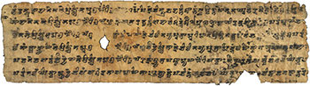 Part of an ancient Lotus Sutra manuscript [© International Dunhuang Project / Wikimedia Commons]